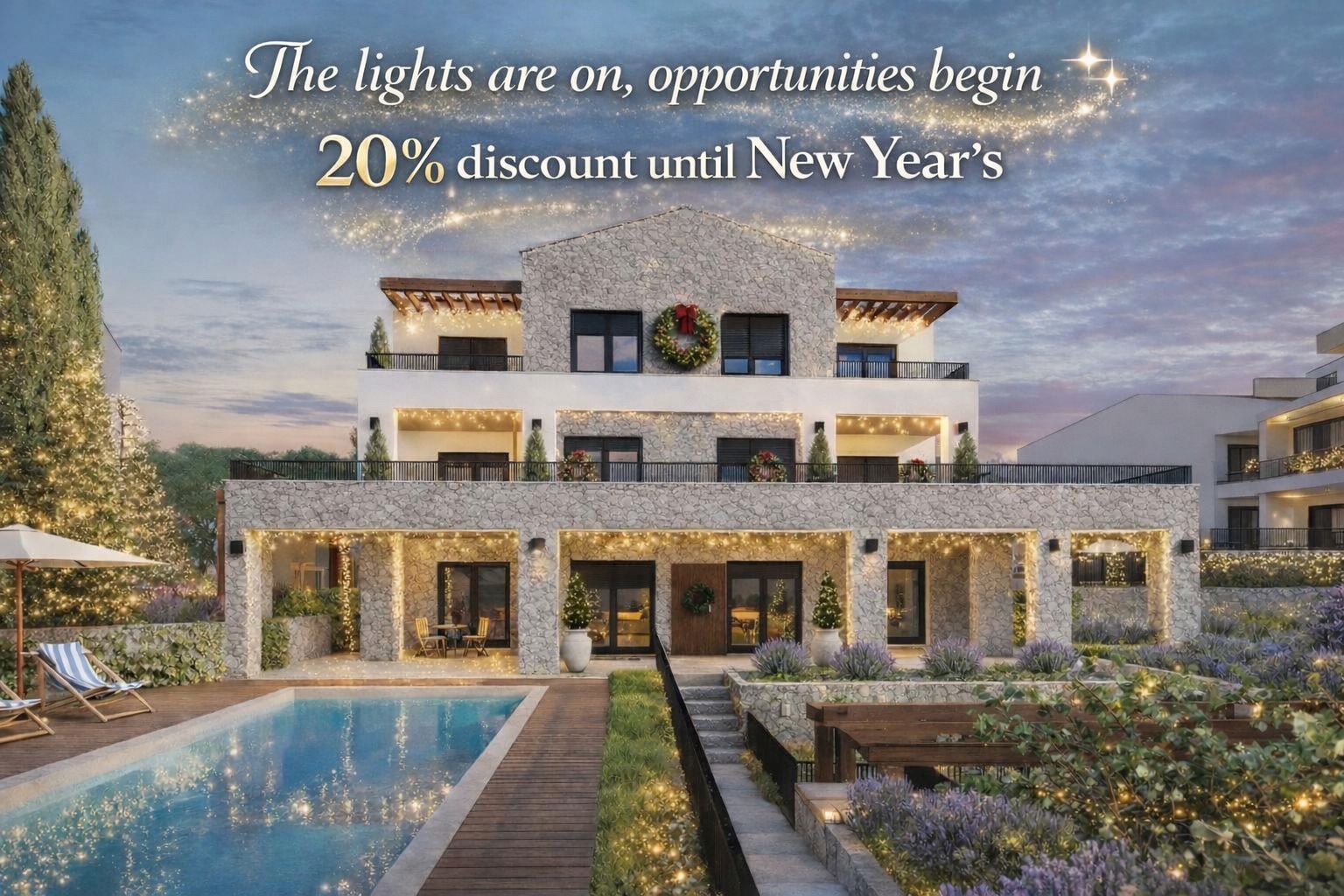 Luksuzna kamena vila 195m2 sa bazenom ,Budva– Markovići | NOVOGODIŠNJI POPUST 20% do kraja godine! - Amfora Real Estate