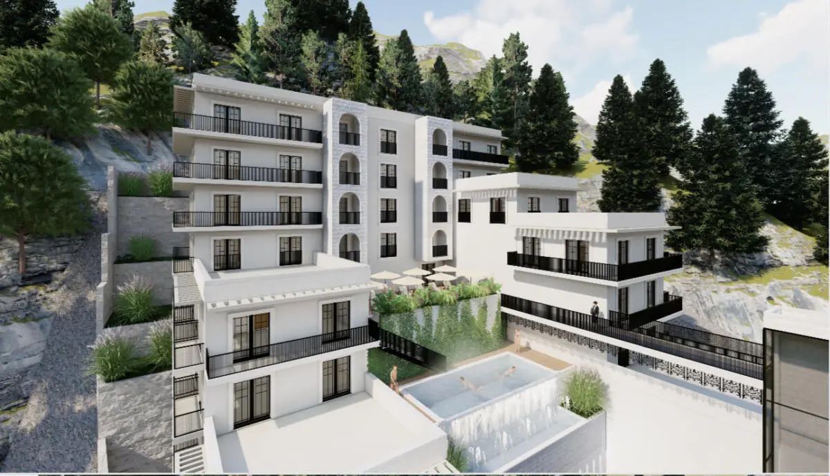 Jednosoban stan 49.14m² sa pogledom na more u novom luksuznom kompleksu u Budvi (Mogućnost kupovine putem hipotekarnog kredita) - Amfora Real Estate