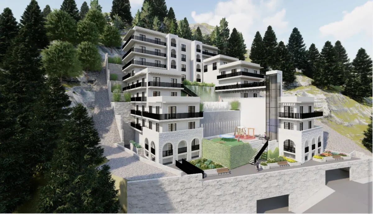 Jednosoban stan 49.14m² sa pogledom na more u novom luksuznom kompleksu u Budvi (Mogućnost kupovine putem hipotekarnog kredita) - Amfora Real Estate