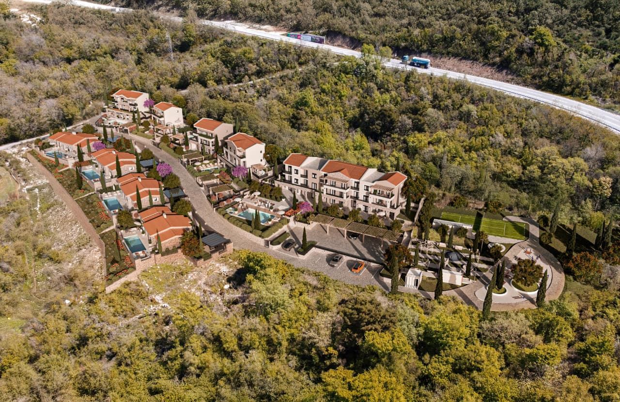 Luksuzan jednosoban apartman 47.8m2 u ekskluzivnom kompleksu u izgradnji, Markovići – Budva - Amfora Real Estate