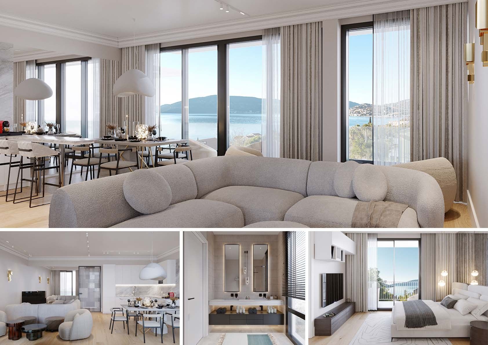 Studio apartman 31.79m2 u novom stambenom kompleksu sa bazenom-Kumbor,Herceg Novi - Amfora Real Estate