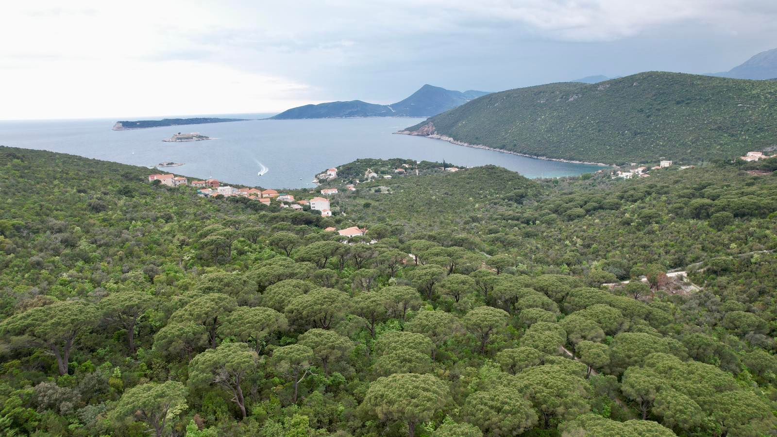 Plac 5218m2 sa panoramskim pogledom na more u naselju Mirište (Žanjice), Opstina Herceg Novi - Amfora Real Estate