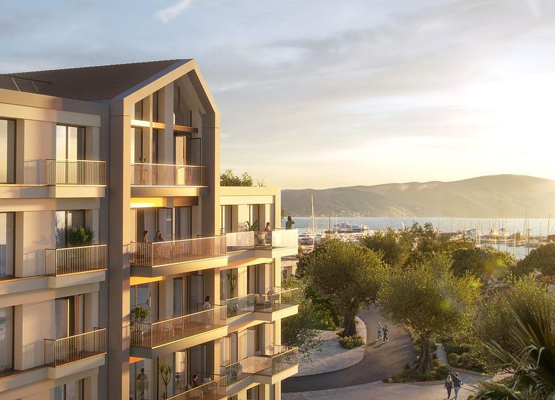 Jednosoban stan u novom ekskluzivnom kompleksu u srcu Porto Montenegra, Tivat – mogućnost odloženog plaćanja i plaćanja u Dubaiju - Amfora Real Estate