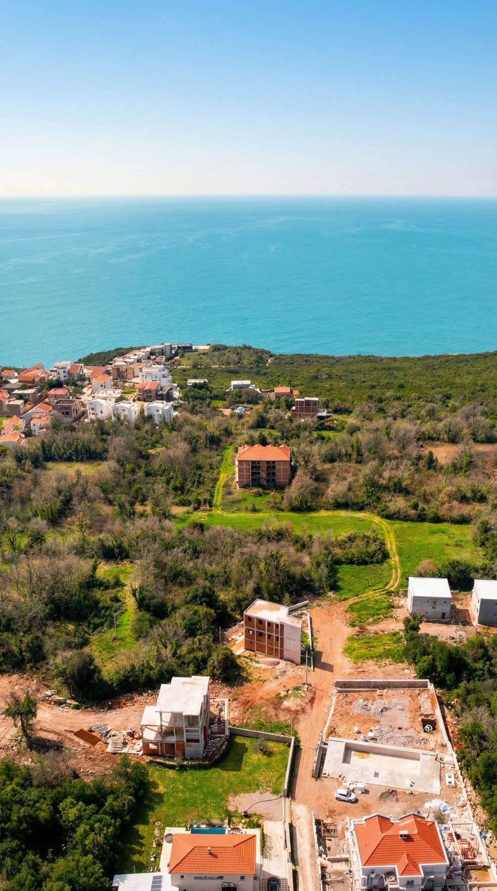 Urbanizovano zemljište 1000m² sa pogledom na more – Krimovica, Kotor - Amfora Real Estate