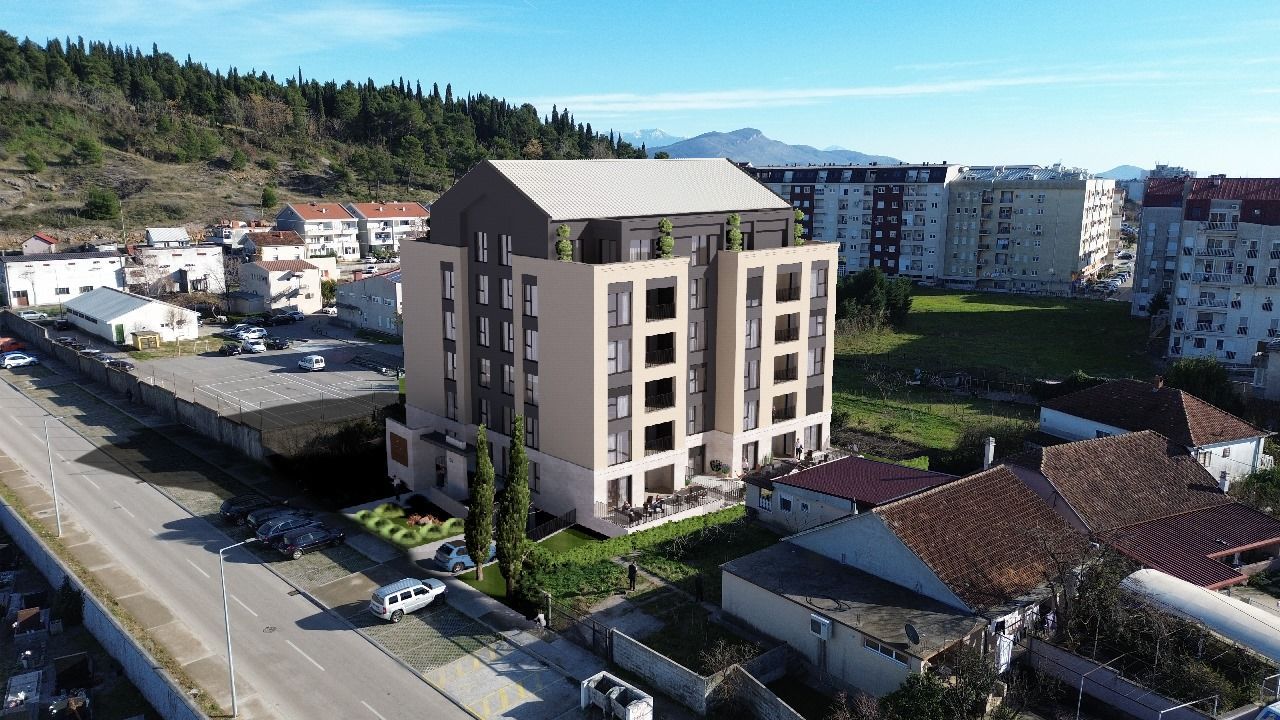 Stusio apartman 24.60m² u izgradnji – Ljubović, Podgorica | Moderna zgrada - Amfora Real Estate