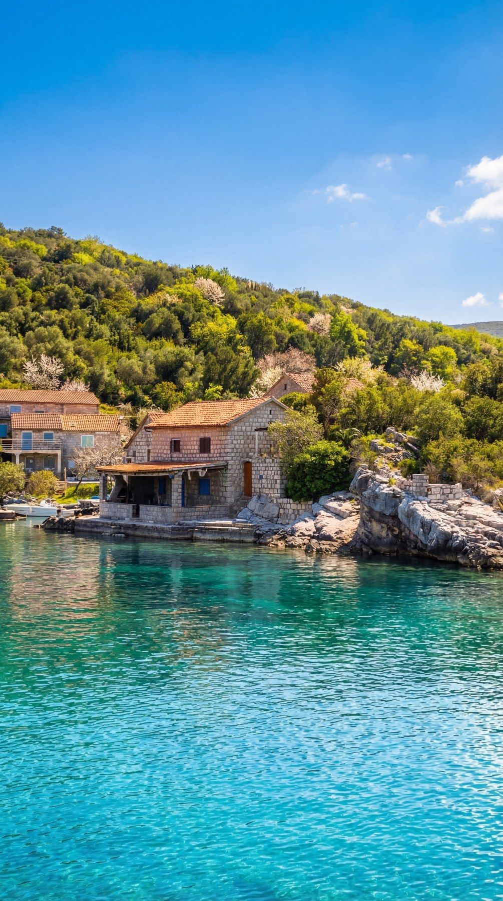 Ekskluzivna kamena vila 100 m² na samoj obali mora – Kakrc, Tivat (prva linija mora) - Amfora Real Estate