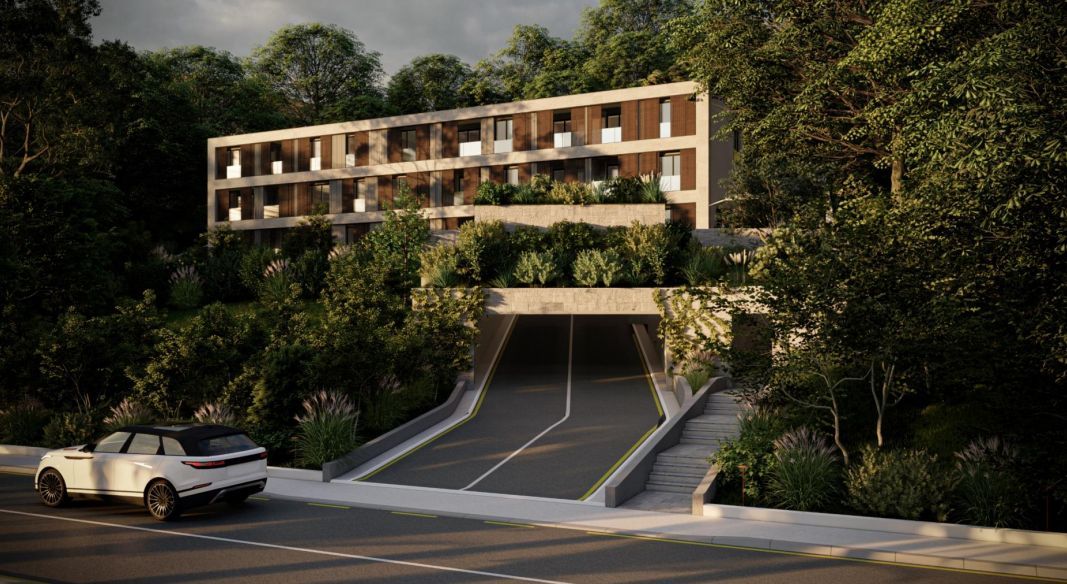 Jednosoban stan 45 m2 sa pogledom na more u novom kompleksu – Đuraševići, Tivat - Amfora Real Estate