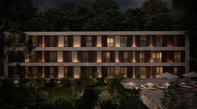 Dvosoban stan 58m2 sa pogledom na more u novom kompleksu – Đuraševići, Tivat - Amfora Real Estate