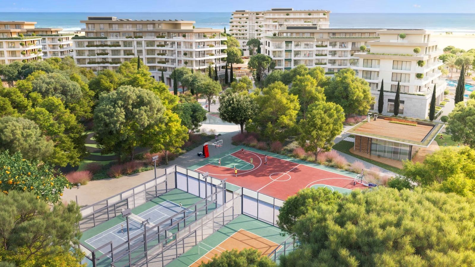 Jednosoban stan u luksuznom kompleksu – objekat A, prva linija mora, Ulcinj (Velika Plaža) - Amfora Real Estate