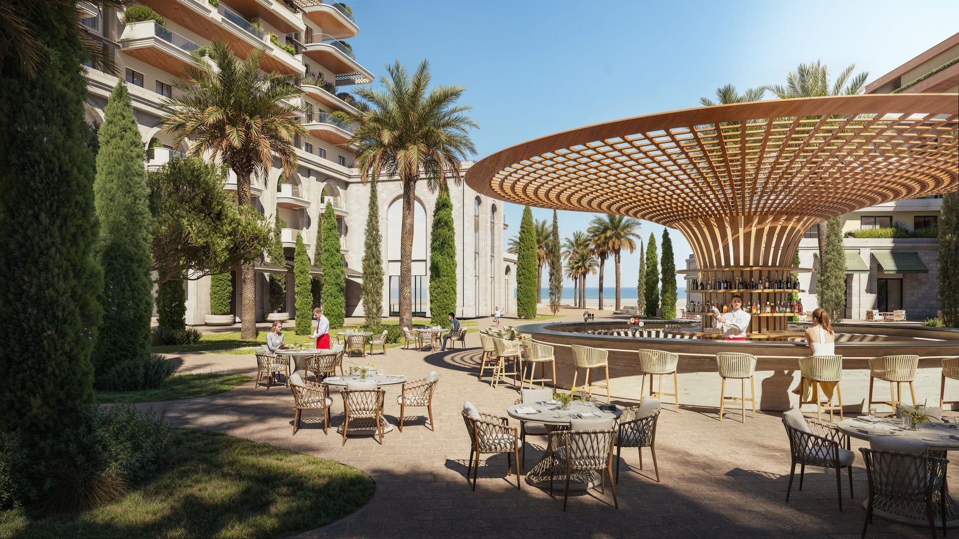 Studio apartman u luksuznom kompleksu – objekat A, prva linija mora, Ulcinj (Velika Plaža) - Amfora Real Estate