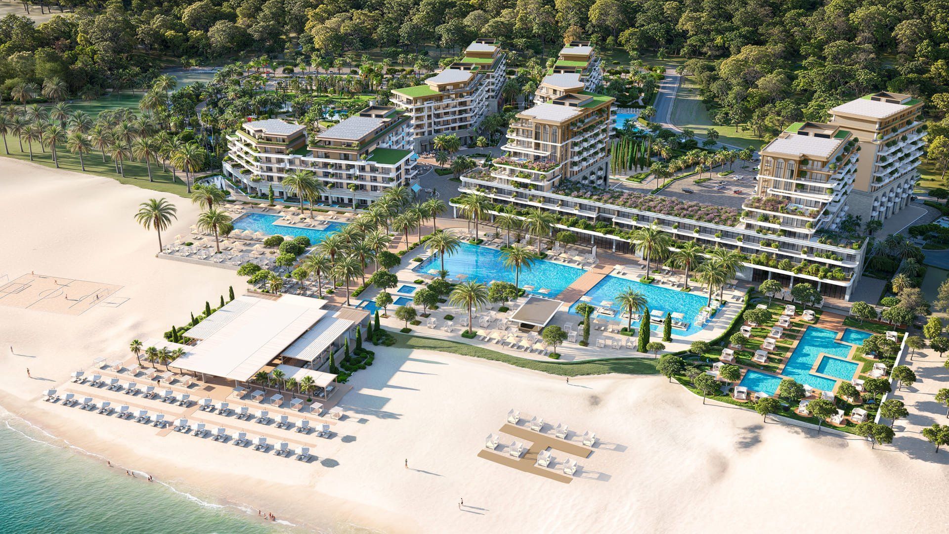Jednosoban stan u luksuznom kompleksu – objekat A, prva linija mora, Ulcinj (Velika Plaža) - Amfora Real Estate