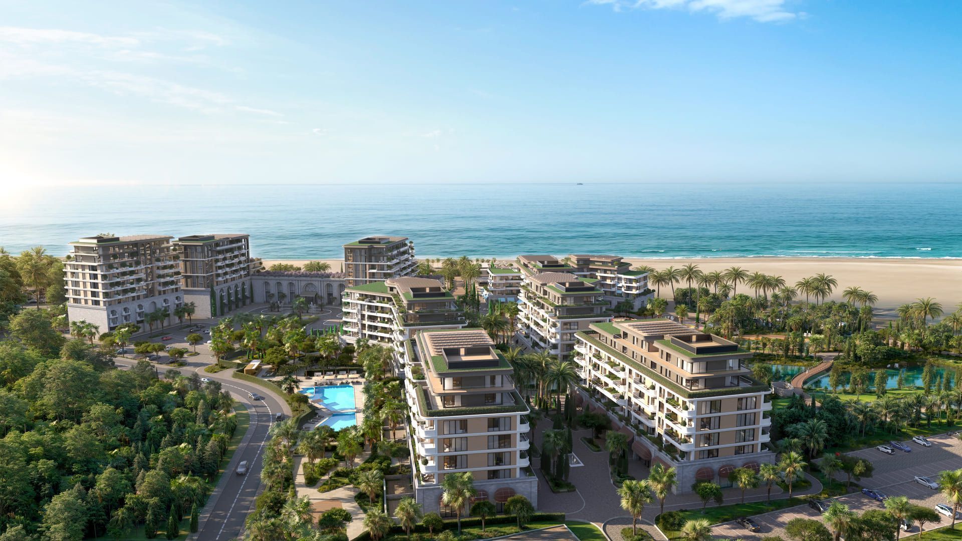 Penthouse trosoban apartman u luksuznom kompleksu – objekat A, prva linija mora, Ulcinj (Velika Plaža) - Amfora Real Estate