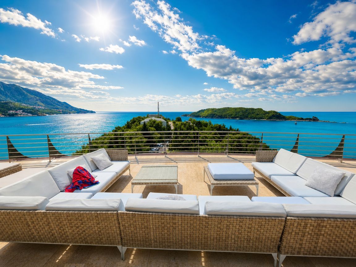 Ekskluzivan duplex penthouse 562m² sa rooftop terasom i panoramskim pogledom na more – Dukley Gardens, Budva - Amfora Real Estate