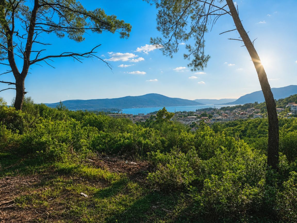 Urbanizovano zemljište 1500m² sa pogledom na more – Mrčevac, Tivat - Amfora Real Estate
