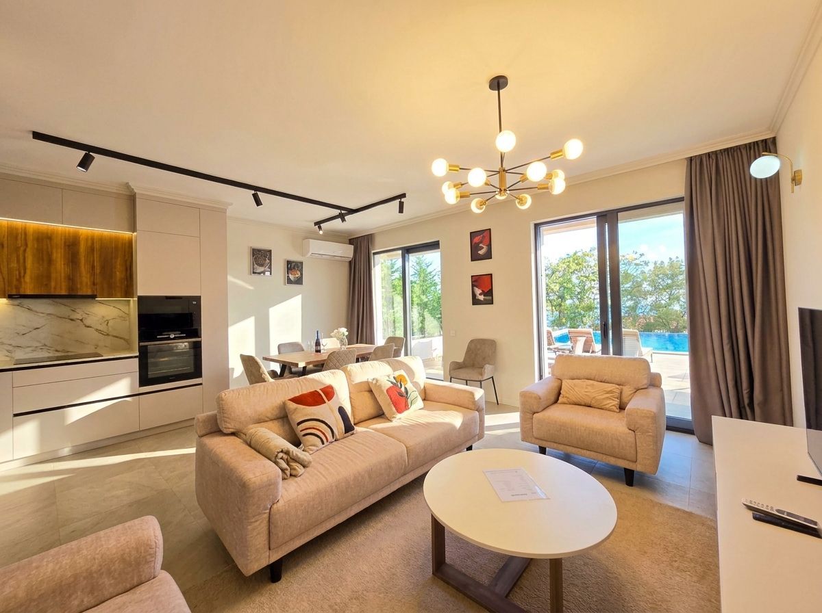 Nova Townhouse luksuzna vila 295m2 sa bazenom, garažom i panoramskim pogledom na more – Blizikuće, Budvanska rivijera (bez plaćanja poreza, mogućnost plaćanja kriptovalutama) - Amfora Real Estate