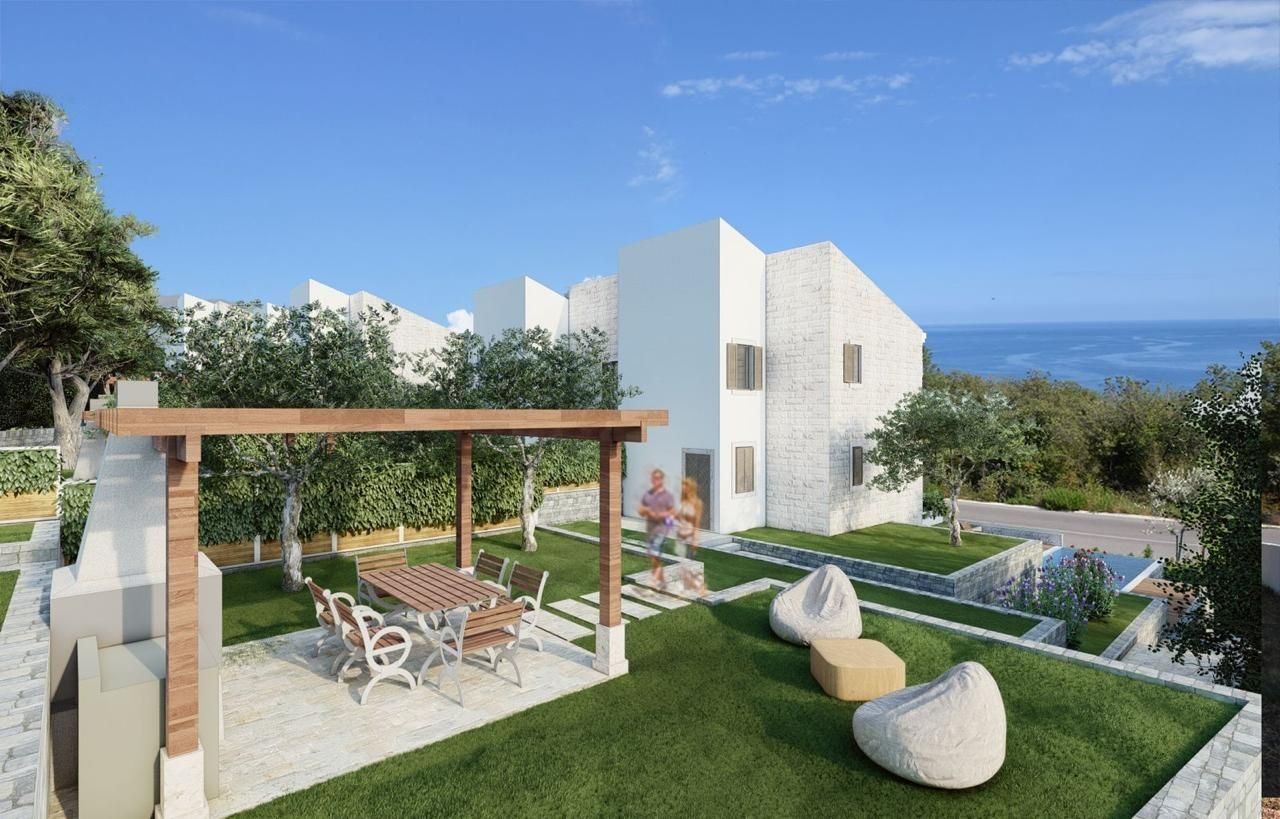 Townhouse luksuzna vila u ekskluzivnom kompleksu od 9 jedinica sa bazenom, garažom i panoramskim pogledom na more – Blizikuće, Budvanska rivijera (bez poreza, odloženo plaćanje) - Amfora Real Estate
