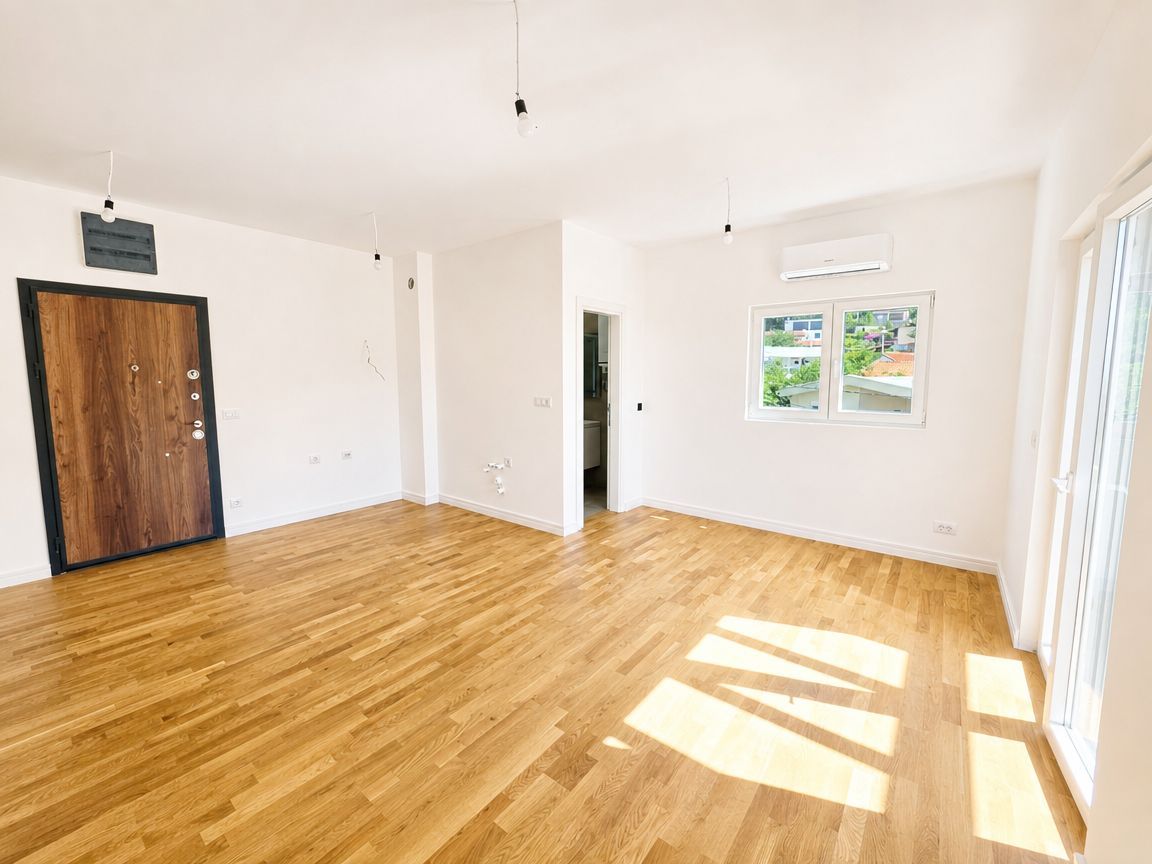 Moderan studio apartman 30m² sa garažom i pogledom na more u luksuznom kompleksu sa bazenom, spa centrom i saunom – Sutomore - Amfora Real Estate