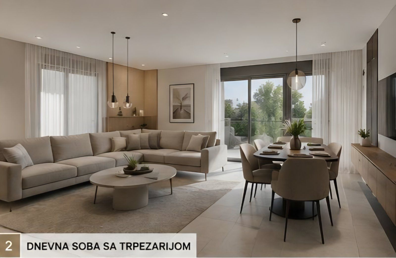 Moderan dvosoban stan 62 m² u novogradnji sa garažom – Lazi, Budva - Amfora Real Estate