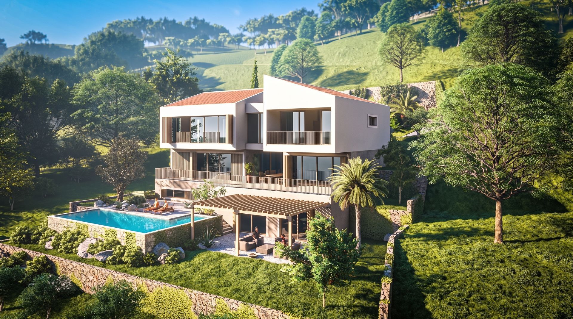 Prodaja urbanizovanog zemljišta 1.500m² sa projektom za luksuznu vilu – Skočidjevojka, Reževići - Amfora Real Estate