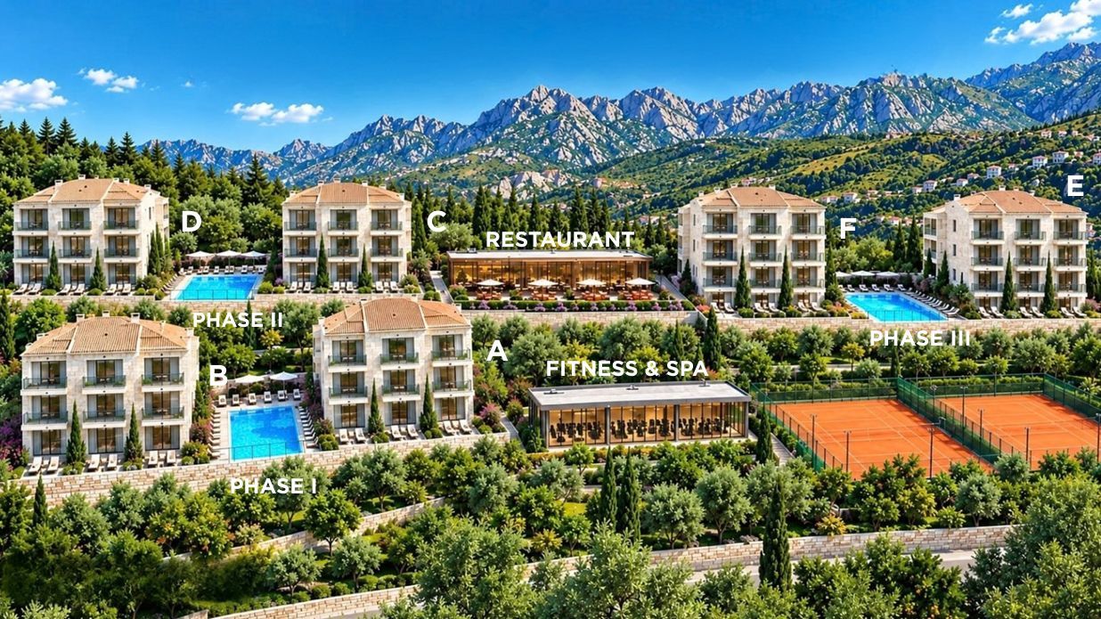 Prodaja luksuznog apartmana 46.22m² – Reževići, Budva | Ekskluzivan kompleks, bazen, spa - Amfora Real Estate