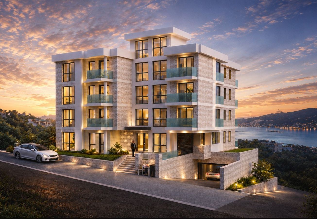 Jednosoban stan 46.37m² u novom stambenom kompleksu u izgradnji sa pogledom na more – Bečići, Ivanovići - Amfora Real Estate