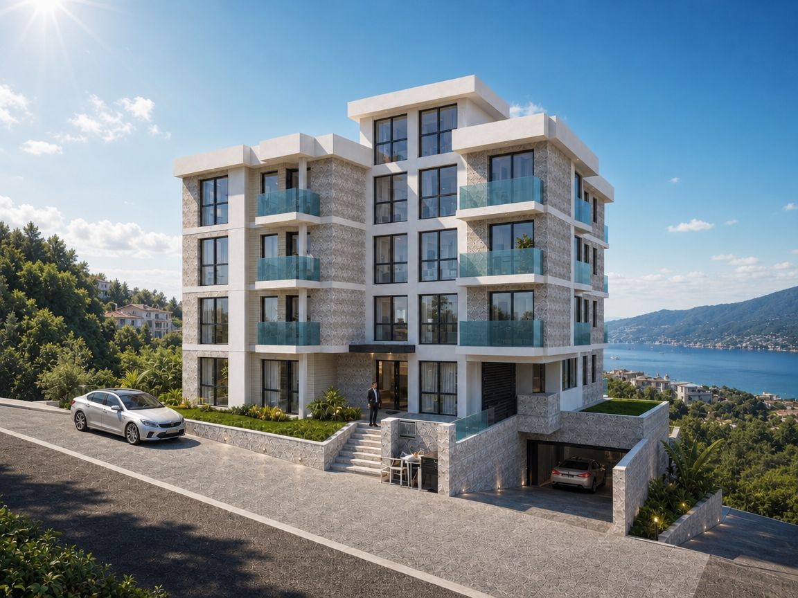 Studio apartman 37,84m² u novom stambenom kompleksu u izgradnji sa pogledom na more – Bečići, Ivanovići - Amfora Real Estate
