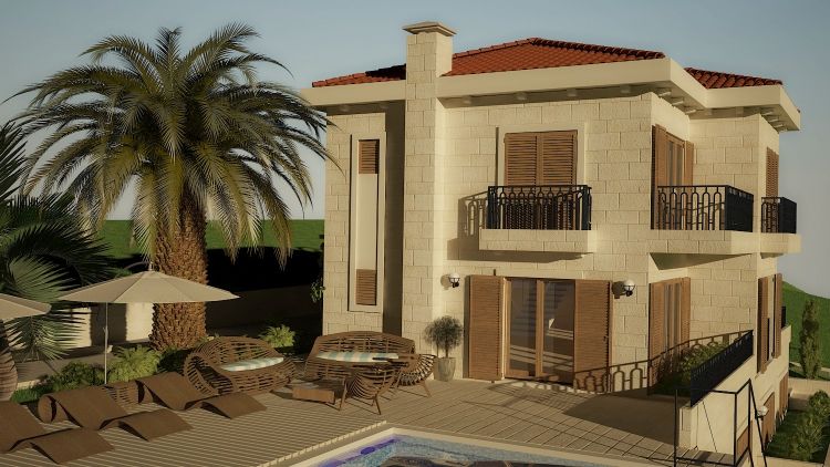 Urbanizovan plac 1200m2 ,sa započetom gradnjom dvije vile. Sveti Stefan, Budva. - Amfora Real Estate