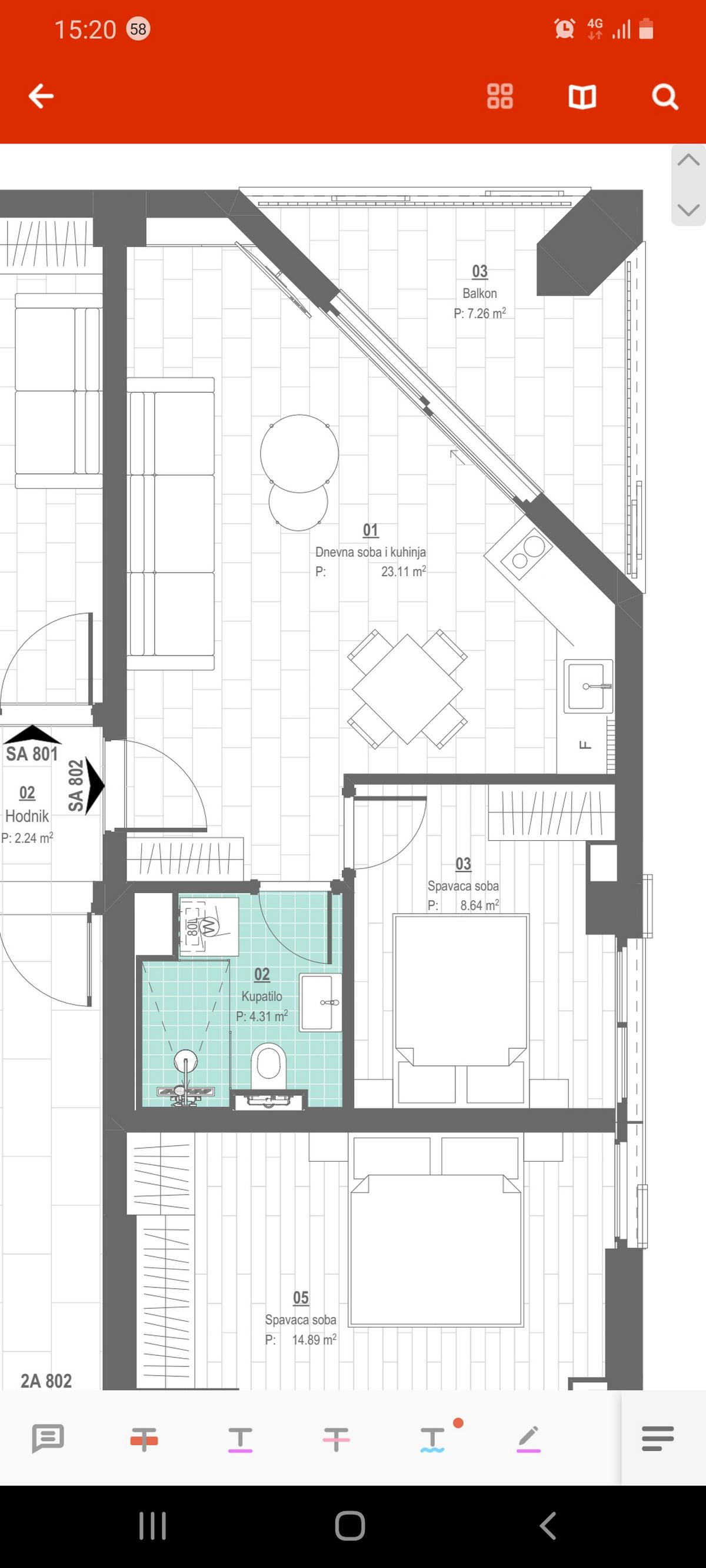 Na prodaju nov luksuzan jednosoban stan 43m2 blizu plaže u Rafailovićima - Amfora Real Estate