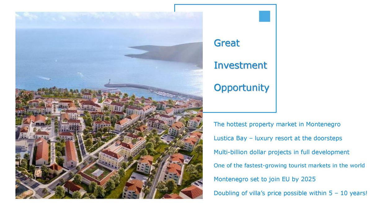 Na prodaju građevinski plac sa odobrenim projektom za vilu u Radovićima, Luštica - Amfora Real Estate