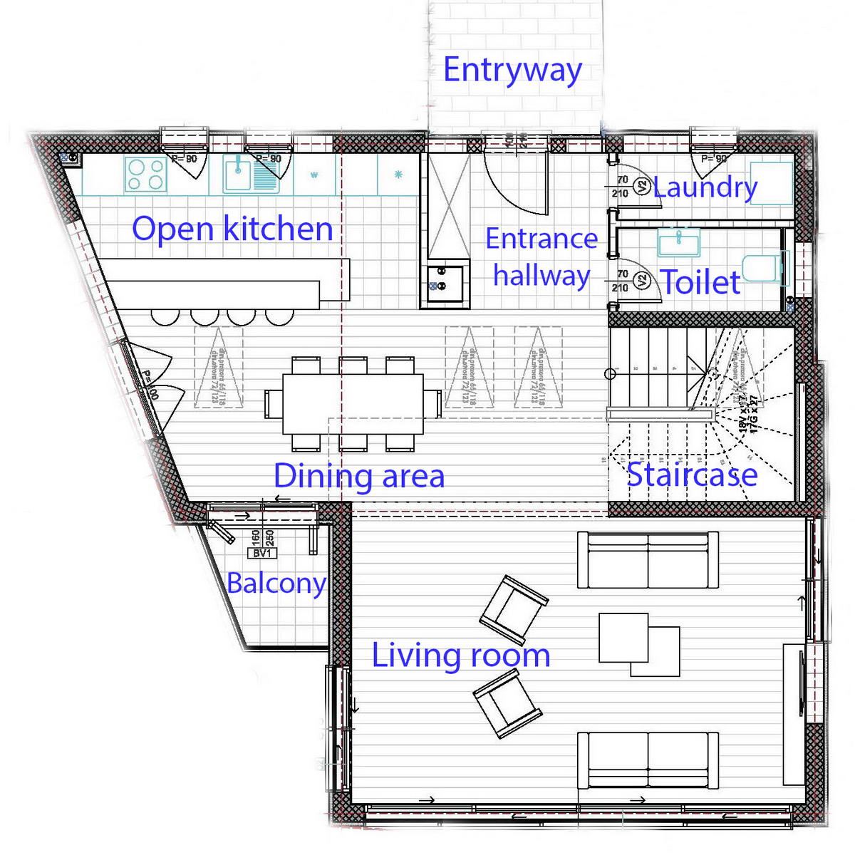Na prodaju građevinski plac sa odobrenim projektom za vilu u Radovićima, Luštica - Amfora Real Estate