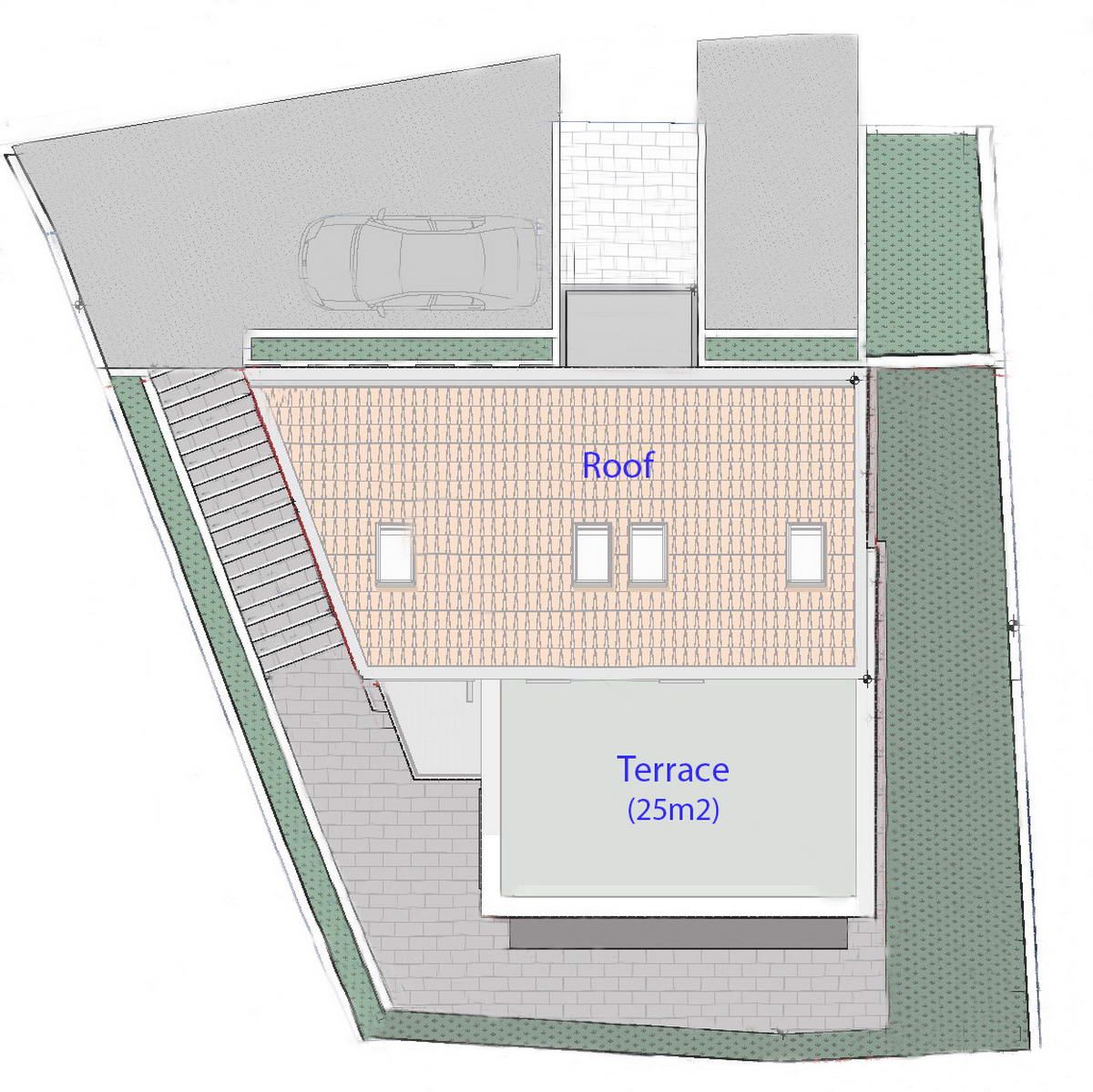 Na prodaju građevinski plac sa odobrenim projektom za vilu u Radovićima, Luštica - Amfora Real Estate