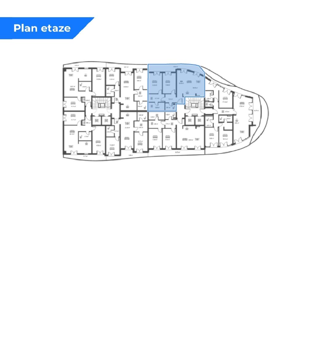 Prelep dvosoban stan u novoizgradjenom kompleksu Sky Line u Bečićima - Amfora Real Estate