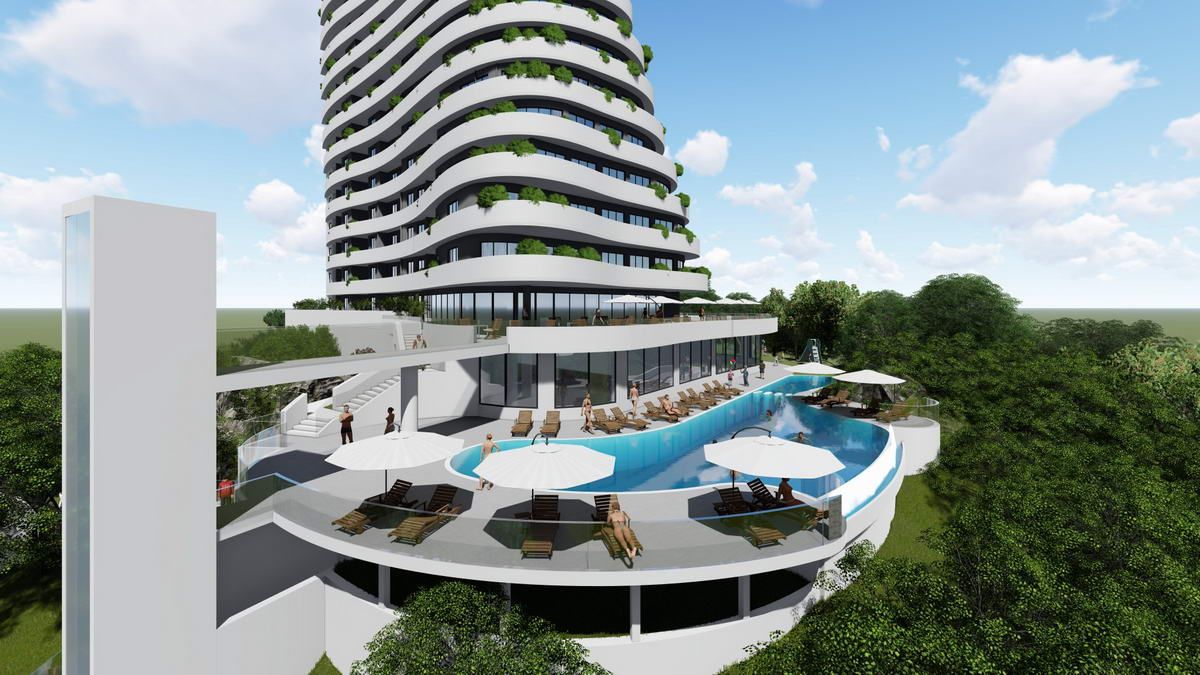 Prelep jednosoban stan (49,84m2) u novom stambeno-hotelskom kompleksu Skyline.Bečići - Amfora Real Estate