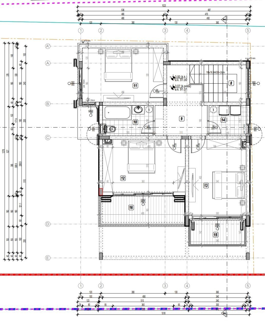 Na prodaju plac (400m2) sa zapocetim objektom 210m2 i pogledom na more, Bar. - Amfora Real Estate