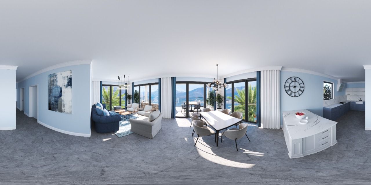 Urbanizovana parcela sa objektom u izgradnji na samoj obali mora - Tivat, Krašići - Amfora Real Estate