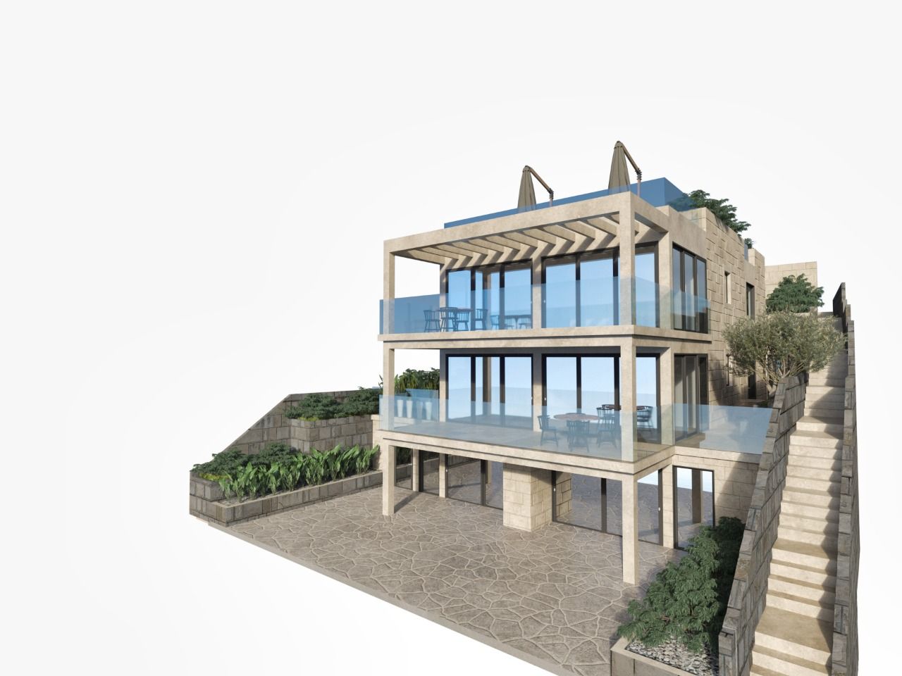 Urbanizovana parcela sa objektom u izgradnji na samoj obali mora - Tivat, Krašići - Amfora Real Estate