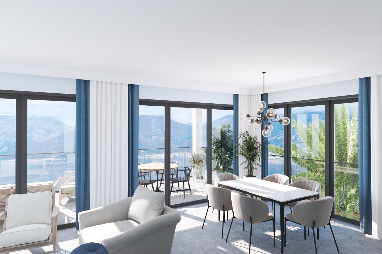 Urbanizovana parcela sa objektom u izgradnji na samoj obali mora - Tivat, Krašići - Amfora Real Estate