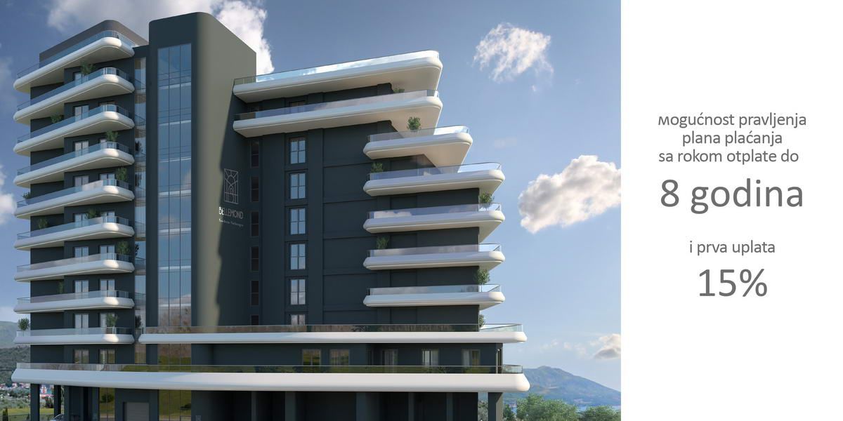 Jednosoban stan 45m2 u novom ekskluzivnom kompleksu,na prvoj liniji mora, Becici. - Amfora Real Estate