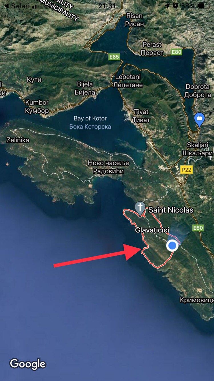 Plac površine 154.000m2 sa direktnim izlazom na more, Glavatičići-Žukovica,opština Kotor. - Amfora Real Estate