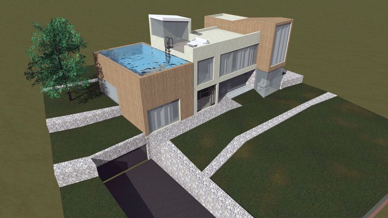 Plac 2550m2 sa otvorenim pogledom na more i idejnim projektom za hotel i vilu, Reževići. - Amfora Real Estate