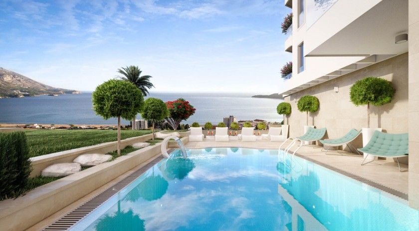 Novi kompleks u Bečićima sa bazenom, SPA  i pogledom na more - prodaja jednosobnih i dvosobnih stanova - Amfora Real Estate