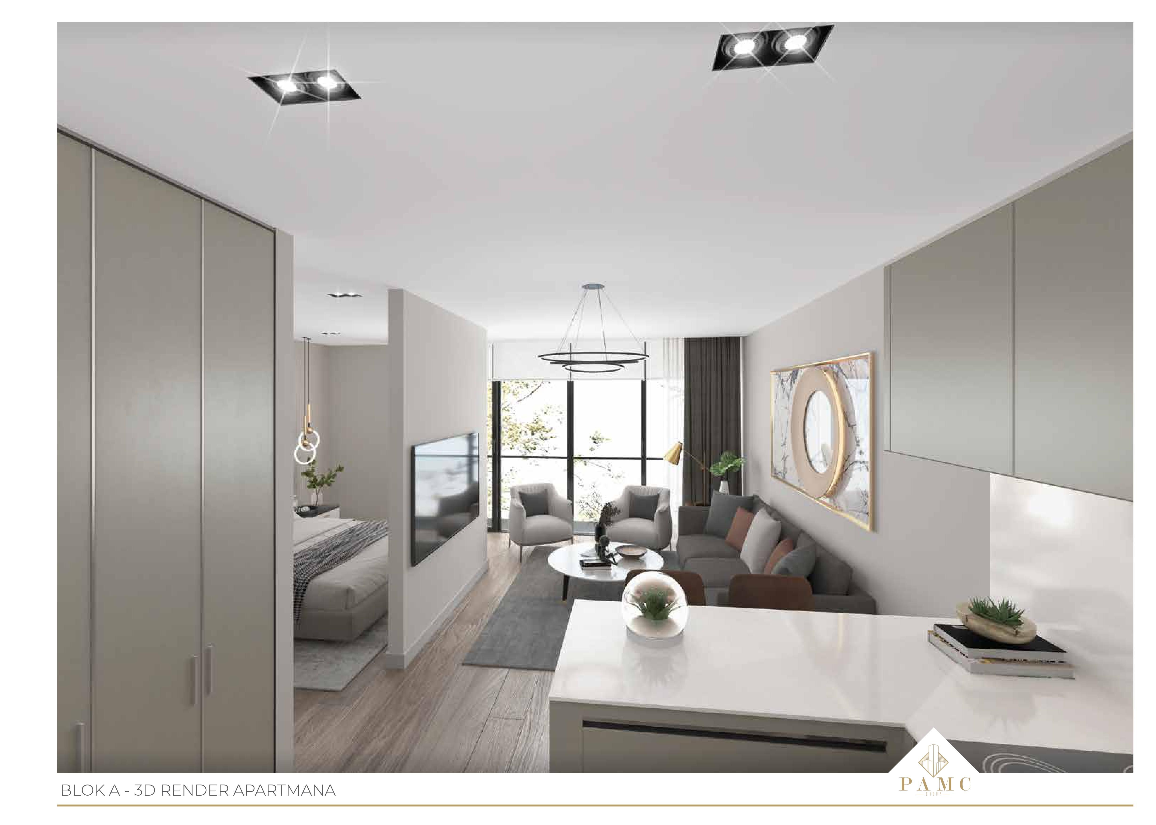 Jednosoban stan 41,7m2 u novogradnji,na ekskluzivnoj lokaciji u luksuznom kompleksu PAMC,Bar. - Amfora Real Estate