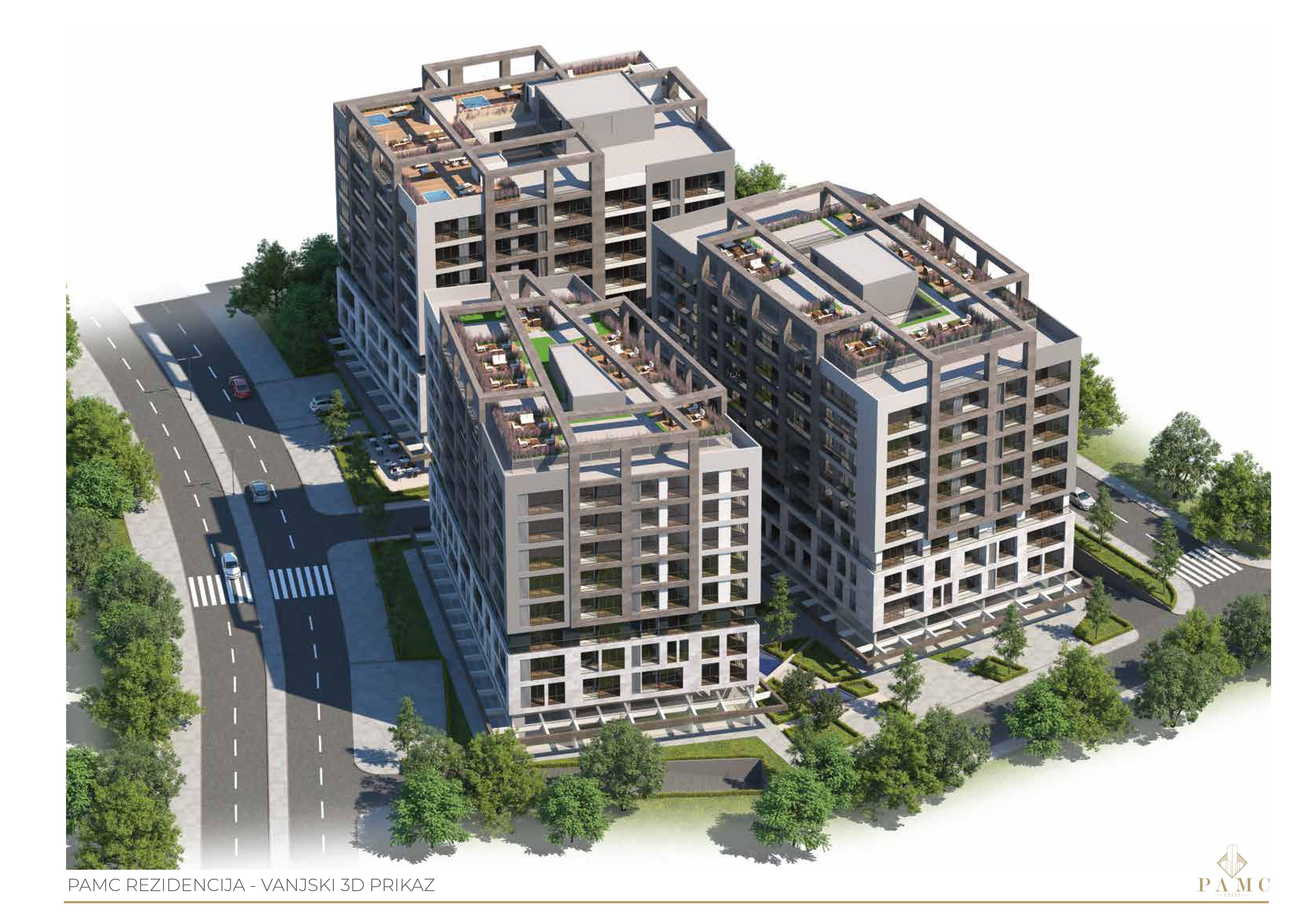 Jednosoban stan 41,7m2 u novogradnji,na ekskluzivnoj lokaciji u luksuznom kompleksu PAMC,Bar. - Amfora Real Estate