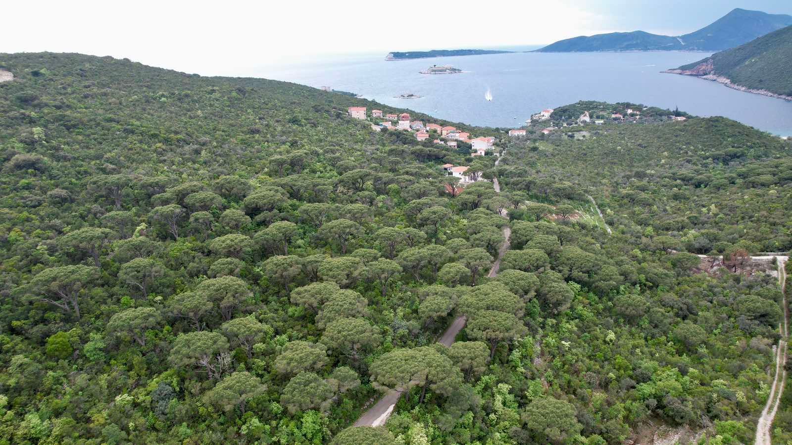 amforaproperty.com/Plac 1,046m2 sa panoramskim pogledom na more u naselju Mirište (Žanjice), Opstina Herceg Novi
