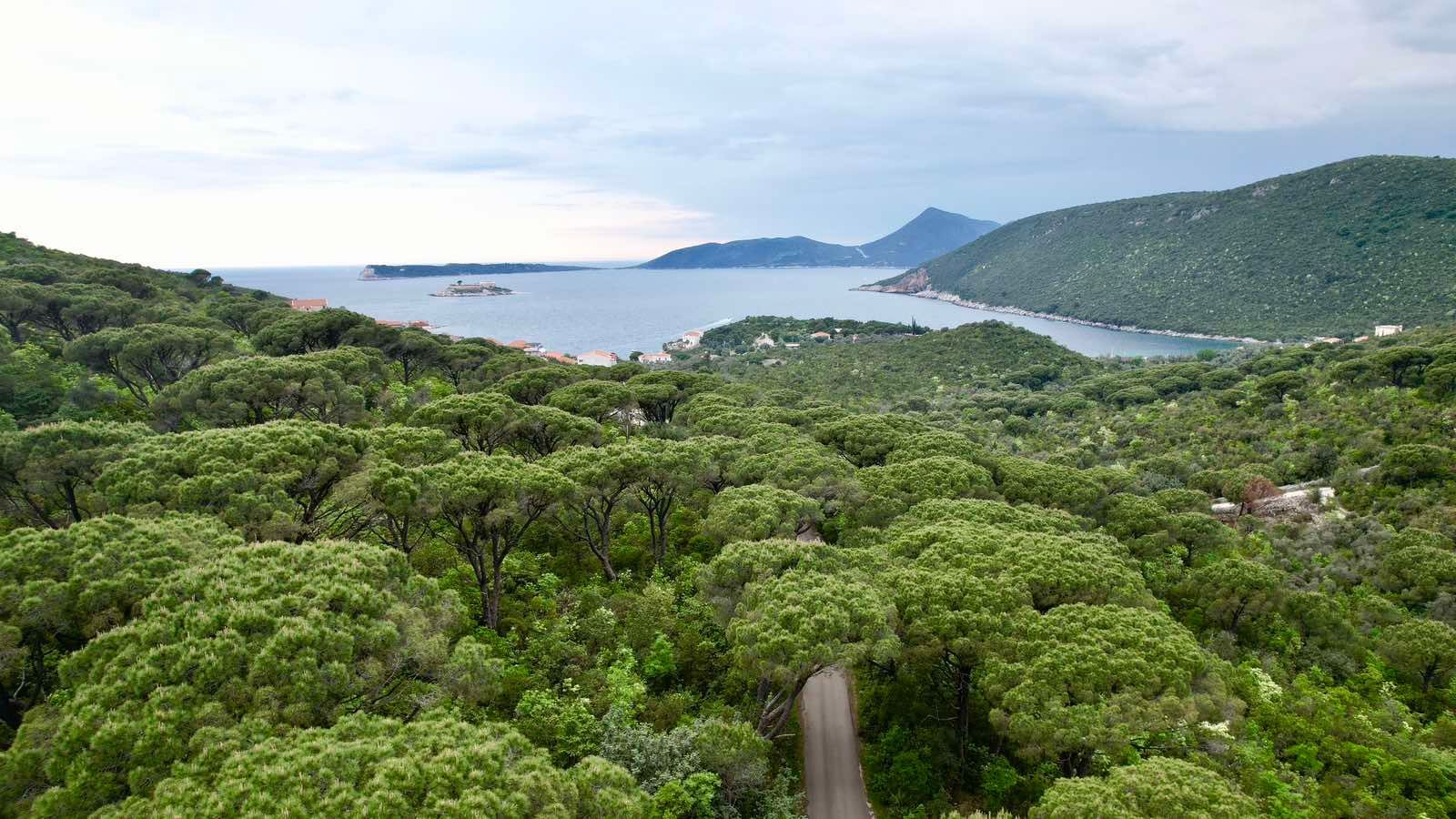 amforaproperty.com/Plac 1,046m2 sa panoramskim pogledom na more u naselju Mirište (Žanjice), Opstina Herceg Novi