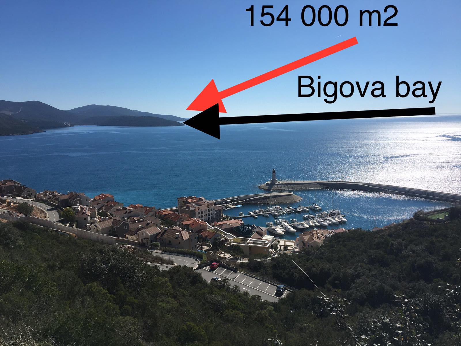 amforaproperty.com/Plac površine 154.000m2 sa direktnim izlazom na more, Glavatičići-Žukovica,opština Kotor.