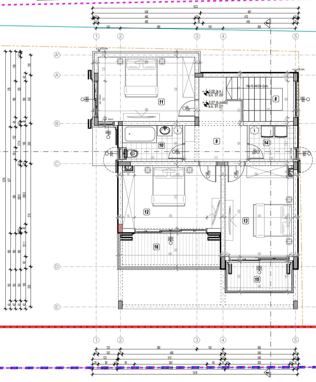 amforaproperty.com/Na prodaju plac (400m2) sa zapocetim objektom 210m2 i pogledom na more, Bar.