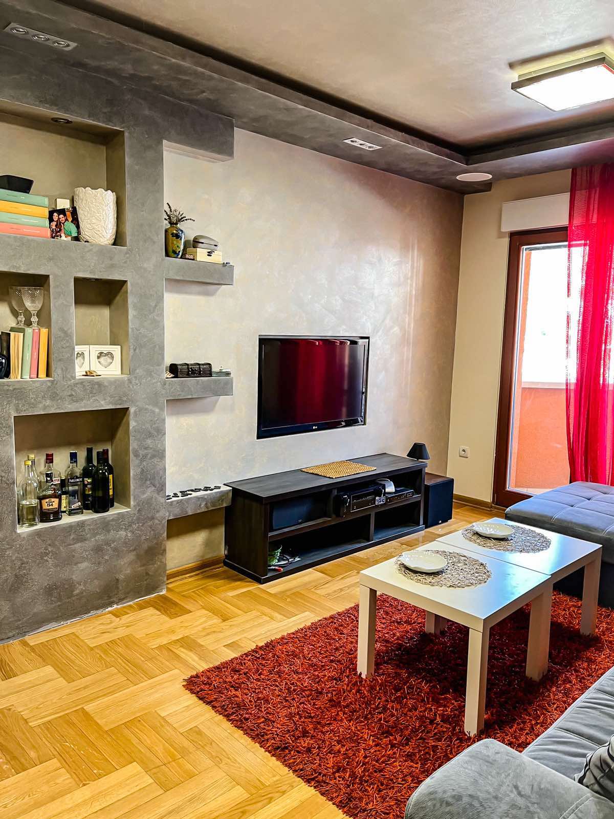 Jednosoban stan 49m2, kod novog kruznog toka sa fontanom u Budvi,područje Rozino.. (NA DUZI VREMENSKI PERIOD) - Amfora Real Estate