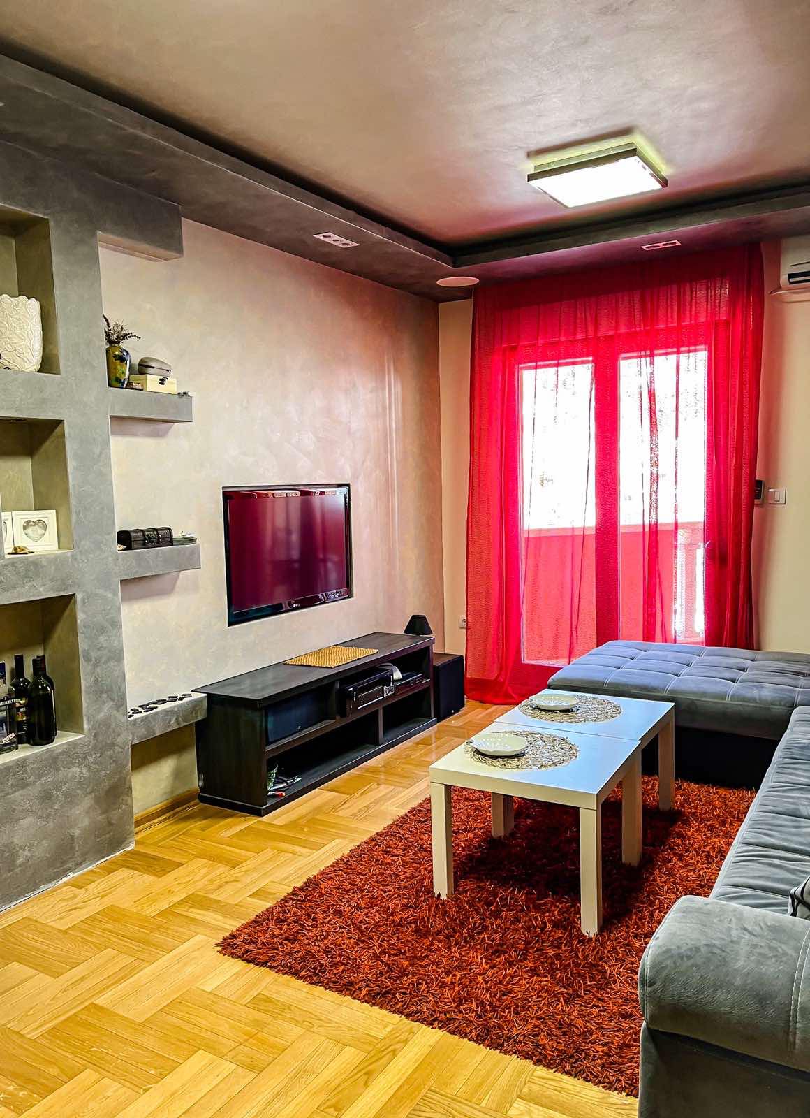 Jednosoban stan 49m2, kod novog kruznog toka sa fontanom u Budvi,područje Rozino.. (NA DUZI VREMENSKI PERIOD) - Amfora Real Estate