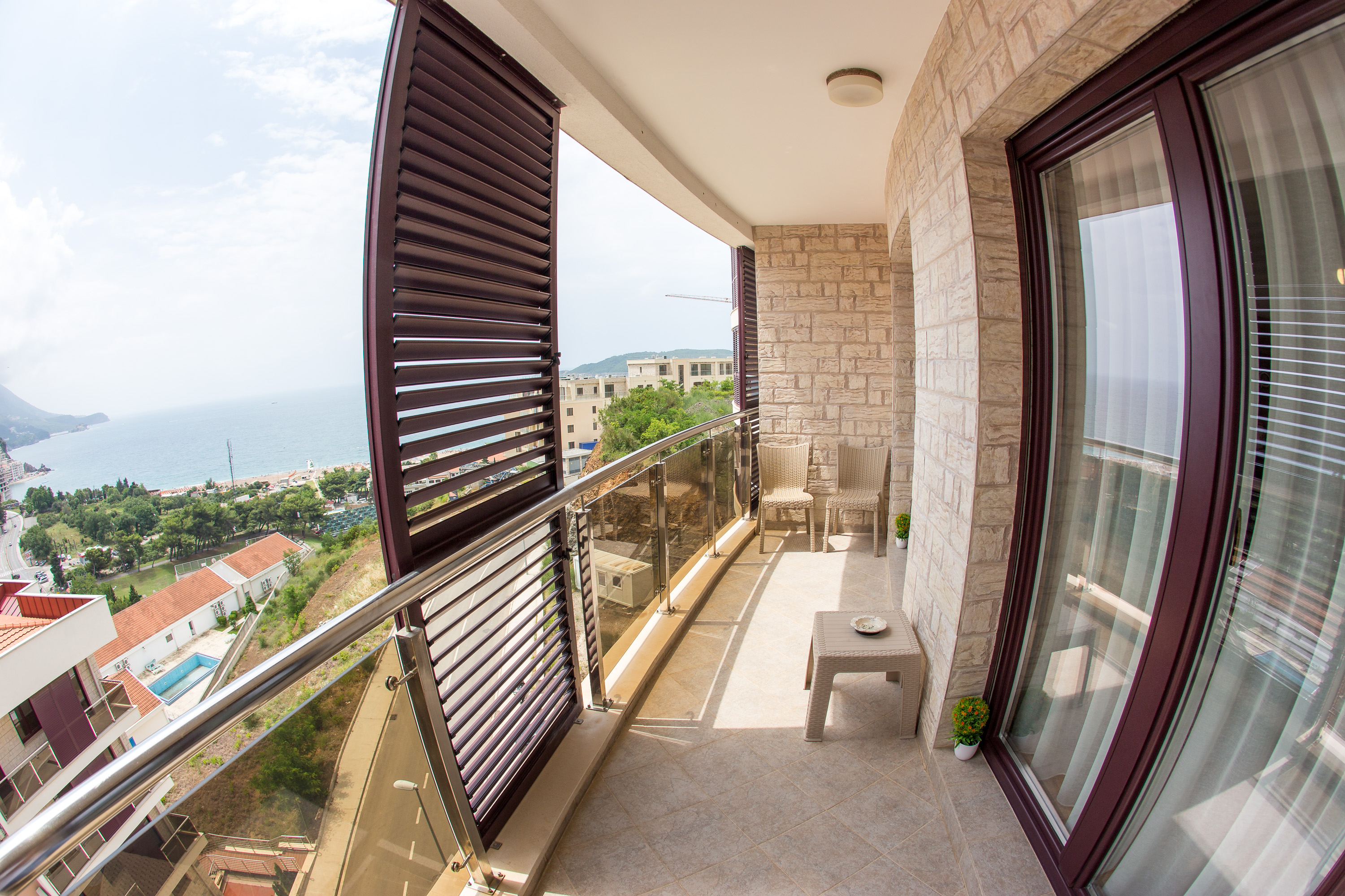 amforaproperty.com/Moderan studio apartman sa pogledom na more, Anatolia, Bečići za izdavanje preko cele godine